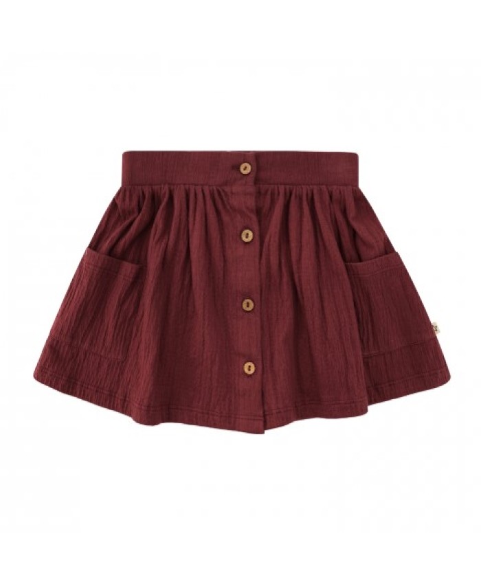 Your Whishes Skirt Wavy Benthe Oxblood Red